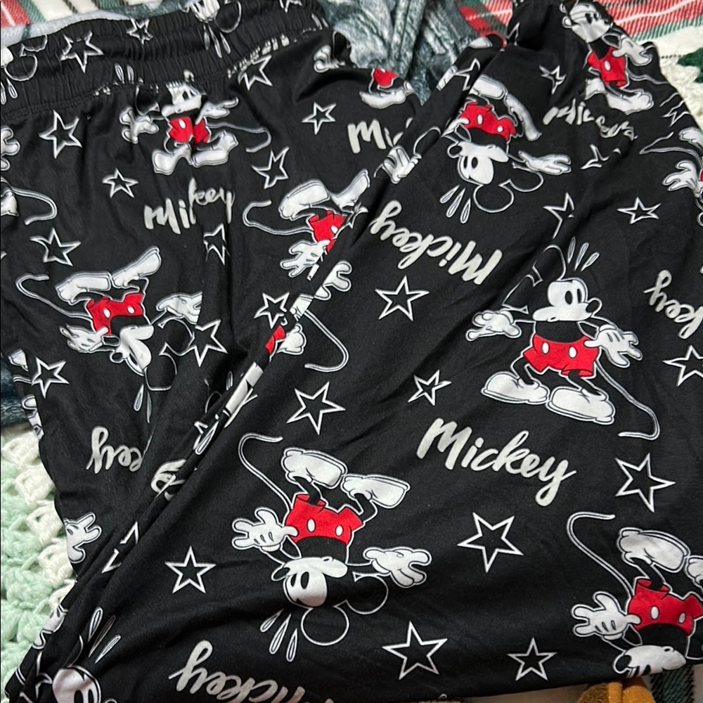Mickey Mouse Black Womens PJ Pants.